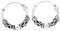 Feine Schmuck-Creolen Sina Ø 12 mm Ohrringe mit Kügelchen Handarbeit 925 Sterling Silber