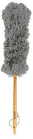Beldray LA029128GRNEU7 Staubwedel, Eco Range Kollektion, weiche Borsten, robust, langlebig, nimmt Staub einfach auf, FSC®-zertifizierter Bambus, aus neuem und recyceltem Kunststoff, graue Fasern