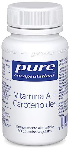 PURE ENCAPSULATIONS Vitamina A + Carotenoides, Combinación de Vitamina A, Luteína, Astaxantina y Zeaxantina, Importante para la Visión, 90 Cápsulas Vegetales