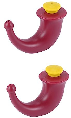 reamhome 2 Stück Yoga-Wasserflasche, Yoga-Nasen-Neti-Topf, Spülung, Nasenspülung, Nasenspülsystem, Nasennebenhöhlenspülung, 200 Ml