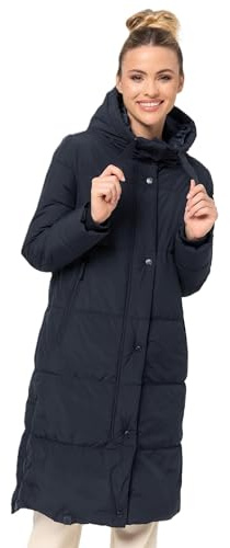 MARIKOO Damen Winterjacke lang Winter Stepp Jacke Mantel Steppjacke warm gefüttert B968