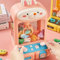 BLOOOK Krallenmaschine mit Mini-Stofftieren,Candy Grabber Süßigkeitenautomat mit Puppen-Dispenser, Mini Claw Machine mit Licht und Musik, Geschenk für Jungen und Mädchen (A)