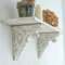 All Chic Mensole da parete in legno shabby chic per mensole mensole mensole decorative mensola in legno vintage mensola bianca staffa da parete in legno