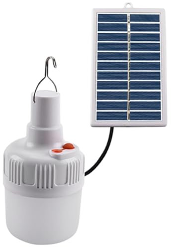 BIOSA IP65 wasserdichte Solarenergie-Panel-Leuchte, solarbetriebene Lampe, hält bis zu 6–12 Stunden, Camping-Zelt-Nachtangeln, Licht, Solarpanel for Camp-Zelt-Nachtangeln
