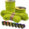 EdcX 4 mm Reflective Paracord 550 (15, 30, 50 m) – Tear-Resistant Parachute Cord for Survival Made of 100% Nylon, 4 mm Type III with 7 Wires (Reflective Sofit Yellow, 15 m)