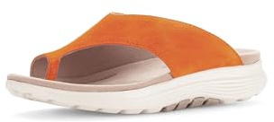 Gabor Damen Zehentrenner, Frauen Sandalen,zehenstegsandalen,flip Flops,bequem,leicht,Sommer,Strand,Sommerschuhe,Mandarine (Micro),42.5 EU / 8.5 UK