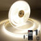 AXMOTUT Striscia LED COB 3 metri 24V, Striscia LED Bianco Naturale 4000K, 320LEDs/m, Larghezza 8mm, CRI90+, con Alimentatore, Telecomando RF, LED Striscia per Cucina, Soggiorno, Feste, Bar