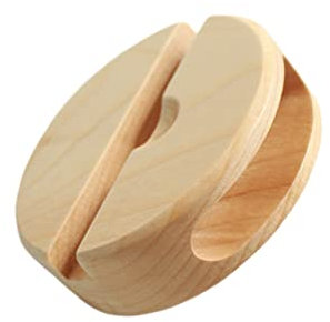 Homoyoyo 1pc Wooden Mobile Phone Holder Stand Sound Amplifier Bracket for Desk Stylish Phone Desktop Support Lightweight Ergonomic Design for Home Office Use