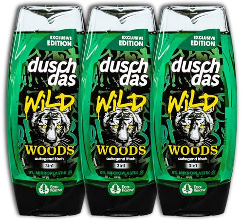 Lot de 3 gels douche Wild Woods 3 en 1 - 225 ml
