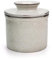 KILNGPT Butterdish, wassergekühlte Französische Butterdose mit Wasserlinie, keramische Butterglocke für streichfähige Butter, Grau für die Küche