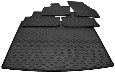 Mattenprofis Gummimatten + Gummi Kofferraumwanne Set kompatibel mit VW Tiguan III eTSI ab Bj. 2024