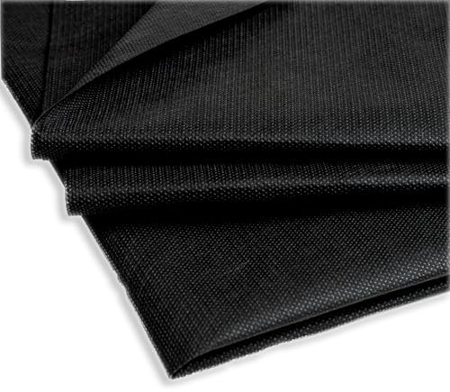 IPEA Unkrautvlies Rückseitenvlies Spannvlies Schwarz 75 g/m2 – Große 5 Meter x 1 Meter – Made in Italy – Mehrzweckstoff zum Nähen, Garten, Futter, Kissen, Matratzen, Tischdecken, Pflanzen