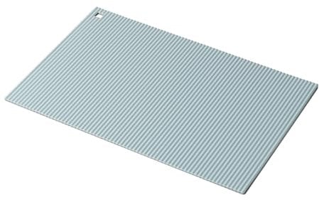 Zeal Large Silicone Trivet Mat Kitchen Worktop Protector for Hot Pots and Pans (36 x 24 cm) - Heat Resistant Mat, Non-Slip Rectangle Trivet (Duck Egg Blue)