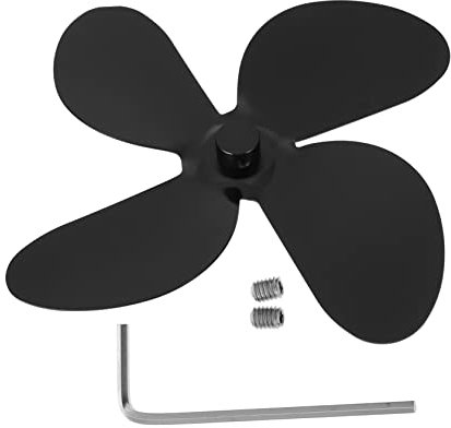 BIUDECO 4 Kaminventilatoren Aus Aluminiumlegierung Nicht Elektrische Ofenventilatoren Ersatzteile für Wärmebetriebene Kaminofenventilatoren