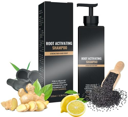 Shampoo Hair Growth, Root Activator Shampoo, Mane Root Activator, Smooth Strong Repair Conditioning Shampoo, Shampoo Hair Regrowth Natural Formula for Men and Women (2PCS)