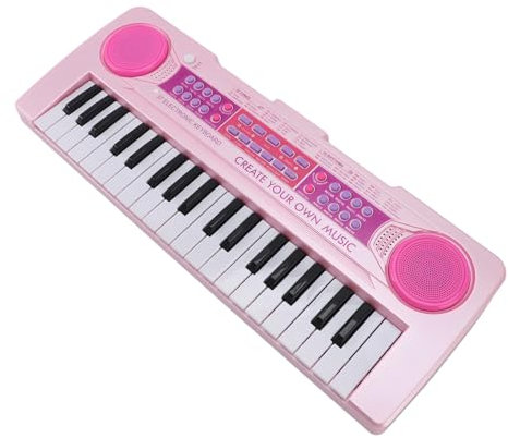 Bonbela Elektronisches Klavier mit 37 Tasten, Multifunktionales Pädagogisches Puzzle, Tragbares Kinder-Keyboard-Klavier für Kinder, Jungen, Mädchen, Anfänger