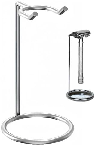 Filvczt Rasierer-Halter, Rasierständer, Trimmer-Aufbewahrungsregal, mit hochwertigem Edelstahl, platzsparendes Design und rutschfester Unterseite, 5 x 12 cm, für Herren