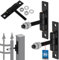 KOTARBAU® 2er Set Türscharniere Torband M20 x 120 mm Aufschraub Türband pulverbeschichteter Stahl Türscharniere für Holztüren und Holztürstöcke Einbohrbänder für Tore Türbänder Einbohrband Türbänder