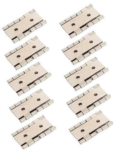 Angoily 10 Stück Scharniere für Eisenschränke in Retro Stil Geräuschlos Glatte Oberfläche aus Eisen für Schranktüren und Falttüren