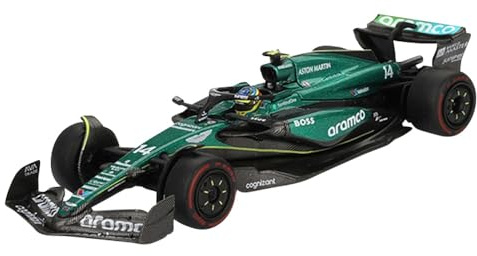 Truescale Miniatures Mini GT MGT00999-L - Aston Martin AMR24#14 Fernando Alonso Bahrain GP 2024 - Maßstab 1/64 - Modellauto