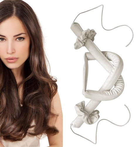 Lesunbak Heatless Soft Hair Rollers, Lazy Sports Curling Iron, No Heat Sleep In Curlers For Thick Hair, Night Time Stain Headband For Short And Medium Length