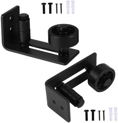 SHINEOFI 2pezzi Guida Per Pavimento Porta in Acciaio Ricambio in Plastica Resistente Installazione Rapida Filo Pavimento