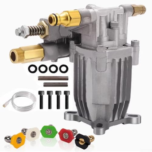 Todikaper Horizontal Pressure Washer Pump, 3/4 Shaft 2400-2750 PSI 2.2-2.4 GPM,Metal Replacement for Karcher for Honda 200h Runtime