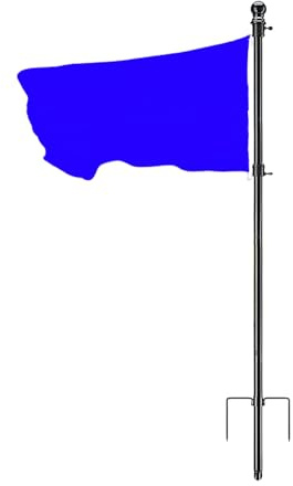 Fahnenmast für das Haus im Freien, 1,2 m, höhenverstellbarer Fahnenmast für Hof, Edelstahl, Fahnenmast für Garten, Hof, Hinterhof, Haus, Rasen, Terrasse, Tor, Campingplätze, Schulen
