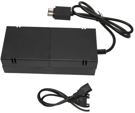 CHEOTIME Power Supply for X box One, AC Cord Replacement Power Brick Adapter Dual LED Indicators Enhanced Heat Dissipation Undervoltage Protection Internal over Temperature Protection