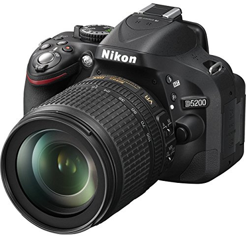 Nikon 5200 Kit d'appareil-photo SLR 24.1MP CMOS 6000 x 4000pixels Noir - Appareils photos numériques (24,1 MP, 6000 x 4000 pixels, CMOS, 5,8x, Full HD, Noir)