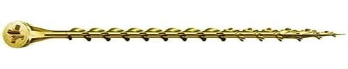 SPAX Universalschraube, 5,0 x 80 mm, 200 Stück, Kreuzschlitz Z2, Senkkopf, Vollgewinde, 4CUT, YELLOX A2L, 1081020500805