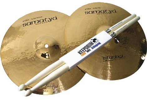 'Istanbul Mehmet Samatya Brilliant Hi Hat 14 bacino keepdrum Drum Sticks gratis.