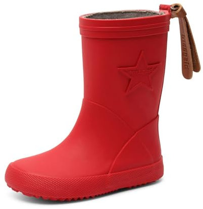 Bisgaard Star, Stivali in Gomma, Rosso (10 Red), 33 EU Stretta