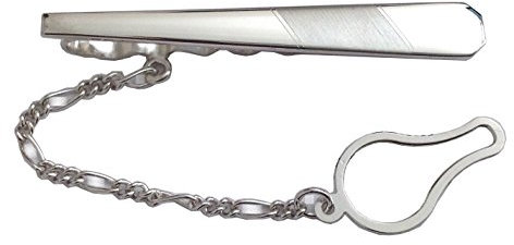 925 Sterling Silber Krawattenklammern mit Rhodium