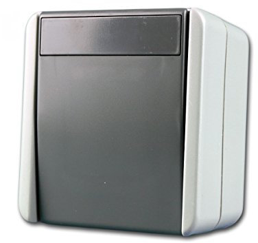 fontana Wechselschalter grau, 250V~/10A, AP, IP44