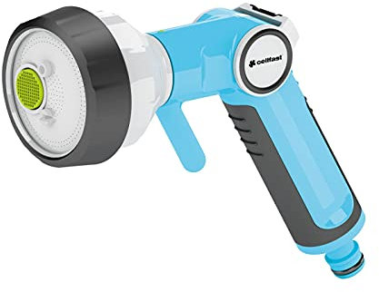 CELLFAST Pistola De Riego 4 Funciones Aspersor De Césped Para Césped Flores Plantas Safetouch System ENERGO