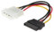 Molex to SATA, CableCreation [5-Pack] 4-Inch 4 Pin Molex to SATA Power Cable Adapter