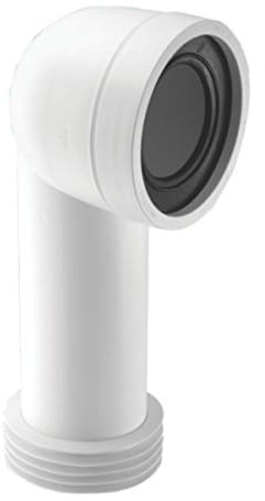 McAlpine WC-CON8 90° Bend Adjustable Rigid WC Connector 97–107mm Inlet 110mm Outlet