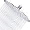Derpras Round Rain Shower Head, 304 Stainless Steel, Ultra Thin Powerful High Pressure Top Spray Bathroom Rainfall Showerhead(Brushed Nickel) (12 Inch,168 Jets)