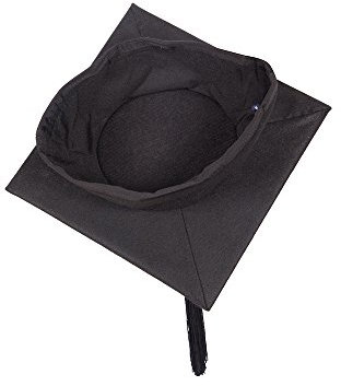 University Academic Mortarboard (Bachelor) - Traditional Felt Graduation Cap (Medium - Circumference 58 or Less) Black