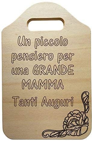 TAGLIERE DECORATIVO personalizzabile in legno Festa della mamma REGALO di Compleanno personalizzato