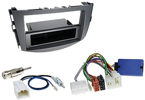 1 DIN Radio Einbauset mit Lenkradfernbedienung für Toyota RAV 4 (CA30W) ab 2011 schwarz