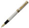 Jinhao Golden Dragon Fountain Pen Medium Nib,Silver Chain,Red Crystal Eyes with Ink Converter