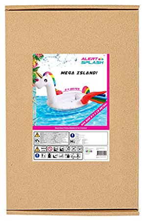 Alert XL Riesen Einhorn Party Lounge Badeinsel Pool Liege Luftmatratze groß 240cm