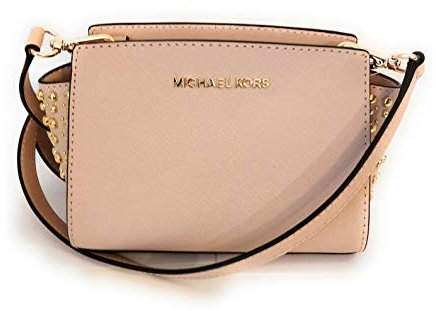 Michael Kors Selma rosa Umhängetasche Selma weiches Ballett Leder 17x8x7cm neu