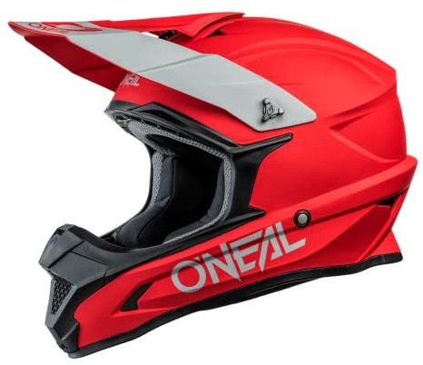 O'NEAL | Motocross-Helm | MX Enduro Motorrad | ABS-Schale, Lüftungsöffnungen für optimale Belüftung und Kühlung | 1SRS Helmet Solid | Erwachsene | Rot | Größe XL