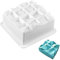 JasCherry Stampo a forma di torta in silicone, stampo per torta antiaderente in quadrato di diamante 3D stampo per sapone stampo per muffin per pasticceria caramella cioccolato cupcake gelatina sapone