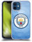 Head Case Designs Officially Licensed Manchester City Man City FC Blue Full Colour Badge Geometric Soft Gel Case Compatible With Apple iPhone 12 / iPhone 12 Pro