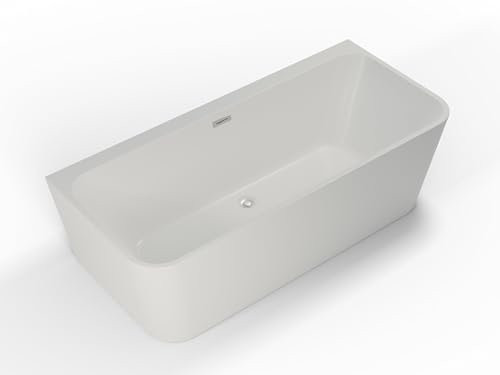SPALINA Baignoire Semi-îlot Murale Mint 170, L170xl81xH57cm, by