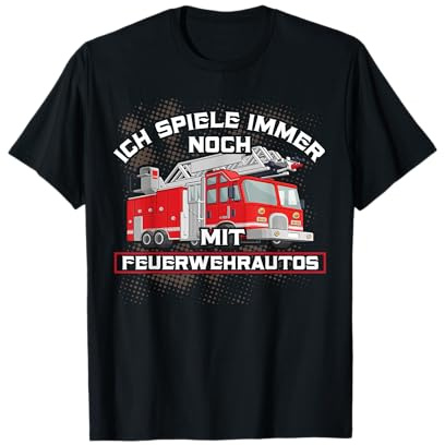 Feuerwehrauto für Erwachsene Herren T-Shirt